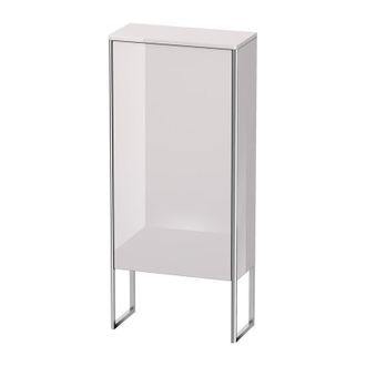 Duravit Armario De Media Altura Duravit Xsquare 50.0x23.6 Cm, 1 Puerta, Colgado A La Izquierda, 2 Estantes De Vidrio, Color (frente/cuerpo): Laca Blanca Lila 