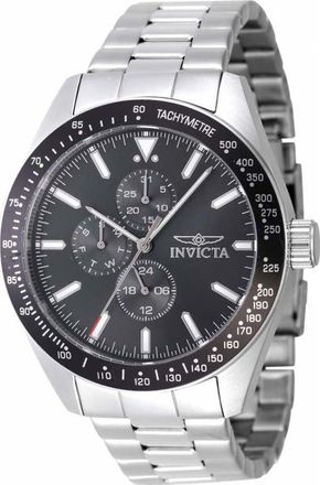 Invicta IN-47592 Mens Aviator Watch - Silver - One Size