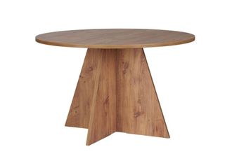 Habitat & Jardin Mesa de comedor marr&oacute;n 120 x 120 x 75 cm