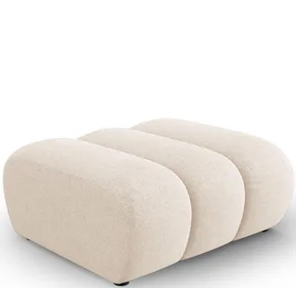 BLOOMINGLOFT Design Sitzpouf Lupine - Chenille-Bezug