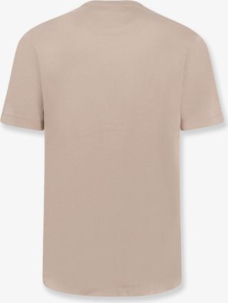 HUGO BOSS Mens Cotton T-Shirt Beige T-Shirts And Polos