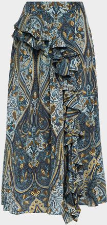 Ulla Johnson Riele Cascading Ruffle Skirt
