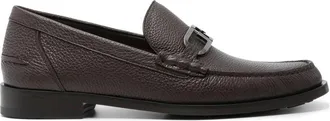 Fendi OLock Leather Loafers