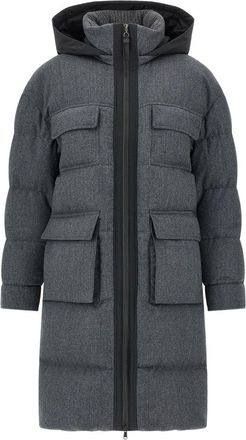 Brunello Cucinelli Outerwears Grigio-Donna