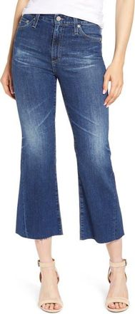AG - Adriano Goldschmied Quinne High Waist Crop Flare Jeans in 11 Years Stream at Nordstrom, Size 24
