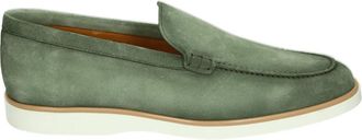 Magnanni Groene Su&egrave;de Loafers met Rubberen Zool - Heren - Loafers - Groen - 44 EU - Su&egrave;de - Schoenen