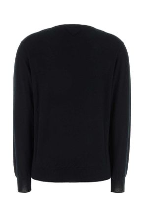 Prada Womens Black Cashmere Sweater Nero Exterior: Maglieria