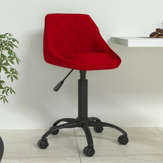 vidaXL Silla De Comedor Terciopelo Rojo Tinto Vidaxl