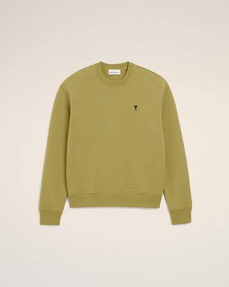 Ami Green Cotton Ami De Coeur Sweatshirt Green - XXXL - for Men