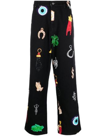 Sky High Farm Printed Denim Jeans