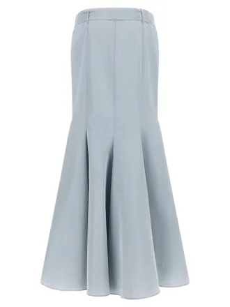 Pinko Mermaid Taffeta Skirt - Blue