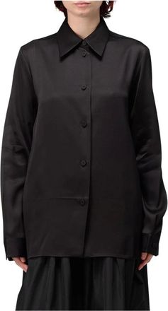 Jil Sander Dames, Blouses & Shirts, Zwart, Maat: XS Zijde