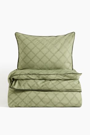 H&M Einzelbettw&auml;sche aus Baumwolle - Green