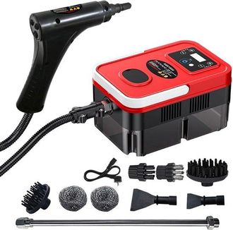 No Brand Limpiador A Vapor - Potente Limpiador A Vapor Multifuncional De 3500 W Con 3 Cabezales De Cepillo, Dep&oacute;sito De Agua De 1200 Ml Y Alta Presi&oacute;n De 3 Bar