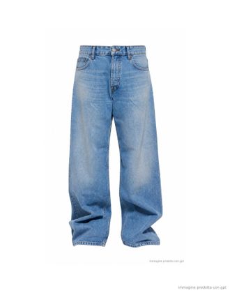 Nine In The Morning Blue Tito Relaxed Fit Baggy Jeans
