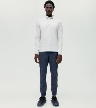Born Living Yoga T-shirt Polo Maroni White Chalk