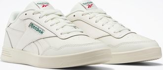 Reebok Classic Sneaker REEBOK CLASSIC REEBOK COURT ADVANCE, Damen, Gr. 36,5, weiss (chalk, drkgrn), Leder, Synthetik, Schuhe Sneaker