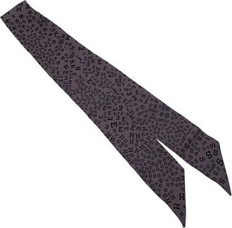 Herm&egrave;s Silk Scarf Twilly 86 (Authentic Pre-Loved)