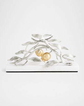 Michael Aram Pomegranate Silver & Gold Vertical Napkin Holder