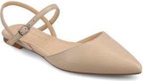 Journee Collection Martine SuperNatural Shades Slingback Flat in Taupe at Nordstrom Rack, Size 7.5 M