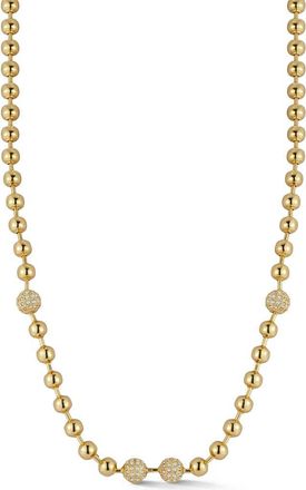 Glaze Jewelry Pavè Ball Chain Necklace in Gold at Nordstrom Rack