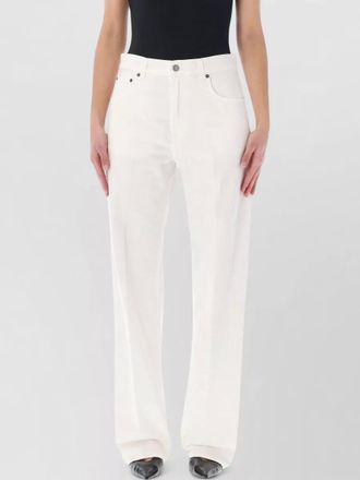 Haikure denim relaxed straight-leg trousers