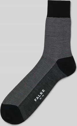 Falke Socken mit Label-Print in Black, Größe 39/40