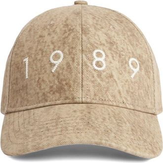 1989 STUDIO logo-embroidered cap - Neutrals