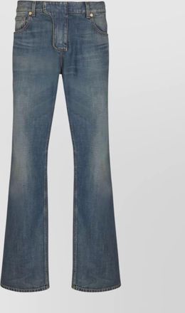 Balmain straight leg denim trousers with five pockets