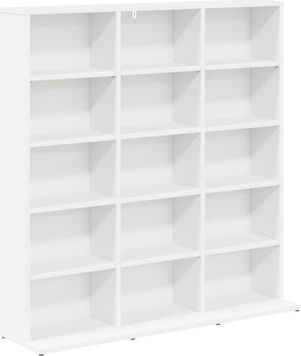 vidaXL Cabinet Para Cds Blanco 96 X 23,5 X 97,5 Cm Vidaxl