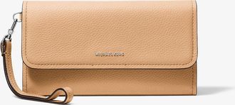 Michael Kors Jet Set Medium Pebbled Leather Convertible Wristlet