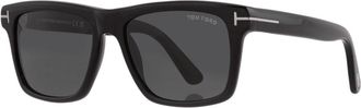 Tom Ford Black Acetate Square Smoke Grey Mens Sunglasses FT0906-N 01A 56