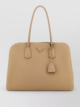 Prada leather shopping bag structured shape