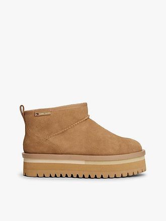 Tommy Hilfiger Suede Platform Cleat Snow Boots