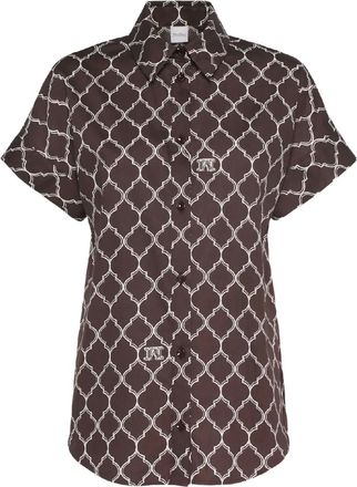 Max Mara Camicia Sponda con stampa - Marrone