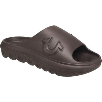 True Religion Tupac Molded Slide in Chocolate at Nordstrom, Size 11