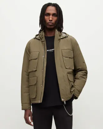 AllSaints Econyl Maso Padded Jacket, Size: XXL