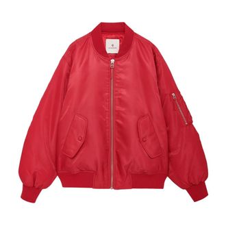 Anine Bing Leon Bomber - female - Anine Bing - Bomber Jackets - Red - XS - Jackets