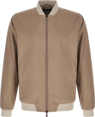Herno Functionele Bomberjack - Heren - Bomber jackets - Beige - M - Polyester - Jassen