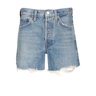 A Gold E Dames, Korte broeken, Blauw, Maat: W27 Katoen