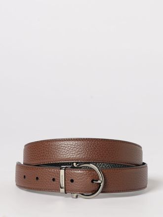 Ferragamo Cintura Gancini Ferragamo reversibile in pelle martellata