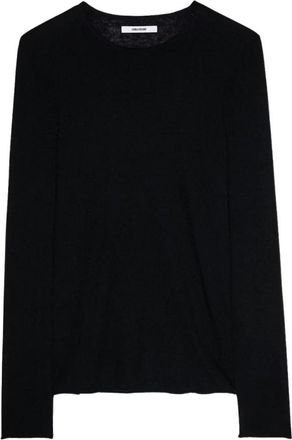 Zadig&Voltaire Maglione Teiss in cashmere - - Tops - Uomo - Nero - M