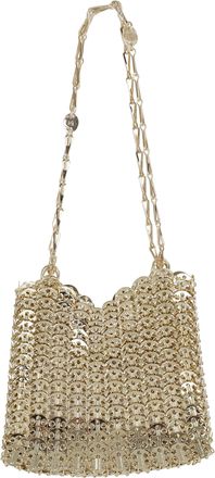 Paco Rabanne Light Gold 1969 Double Chain Brass Clutch