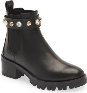 Karl Lagerfeld Porshay Lug Sole Bootie in Black at Nordstrom Rack, Size 7.5