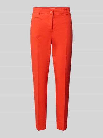 Cambio Cambio Skinny Fit Stoffhose mit B&uuml;gelfalten Modell STELLA in Rot, Gr&ouml;&szlig;e 34