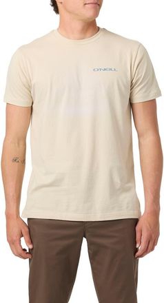 O'Neill Stacked Cotton Graphic T-Shirt in Light Khaki at Nordstrom, Size Xx-Large