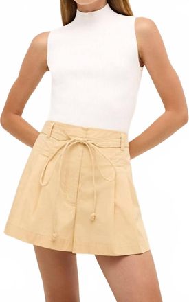 Marie Oliver Mazie Mock Neck Top In Cool White
