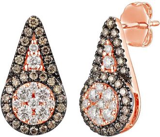 Le Vian Chocolate 14K Rose Gold 0.94 Ct. Tw. Diamond Drop Earrings
