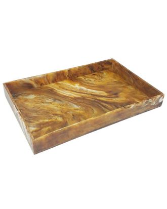 BIDKhome Bidkhome Tortoiseshell Rectangular Tray