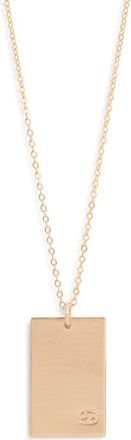 Set & Stones Goldie Zodiac Pendant Necklace in Gold /Cancer at Nordstrom